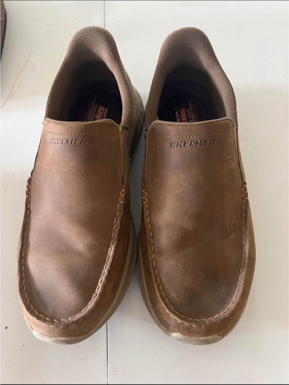 Skechers Brown Slip-On Shoes